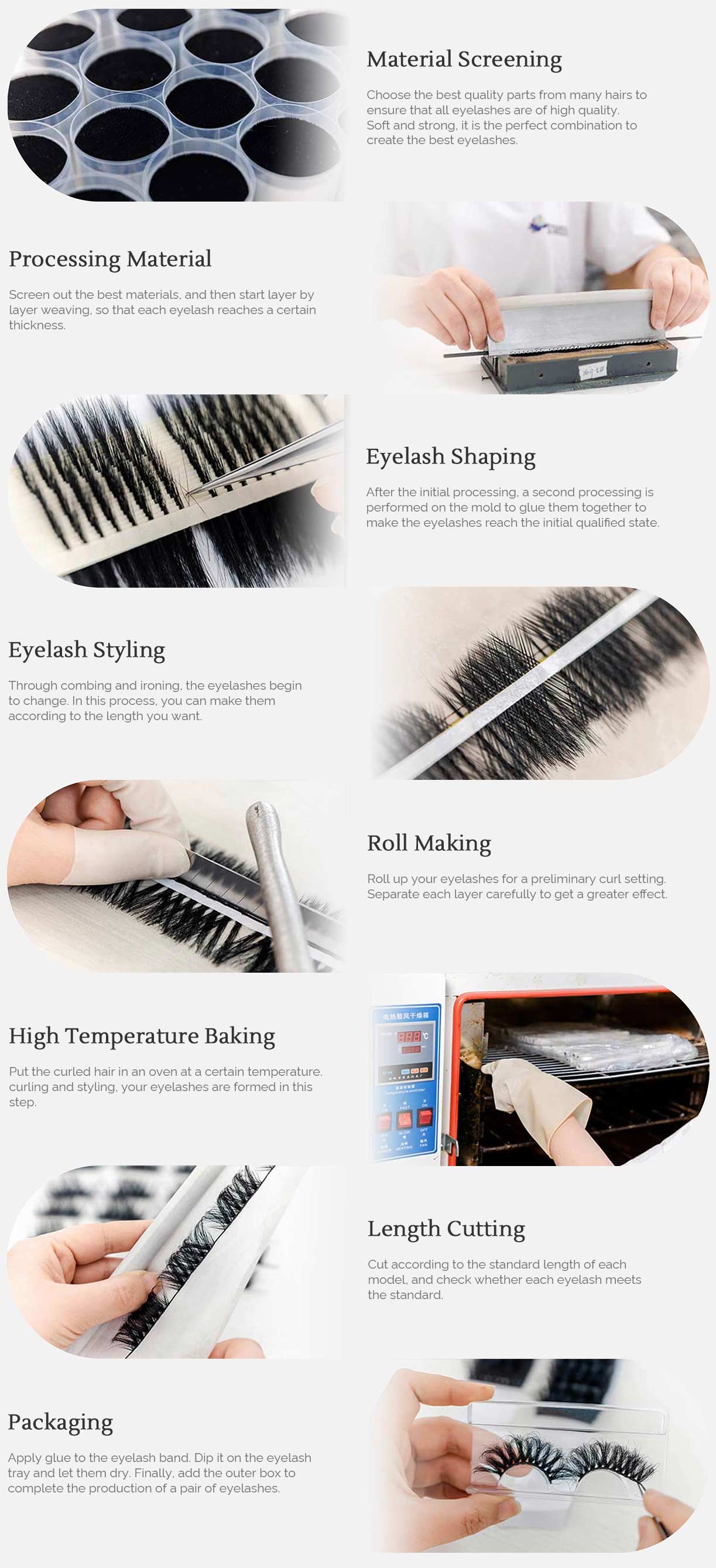 Eyelash production | weora
