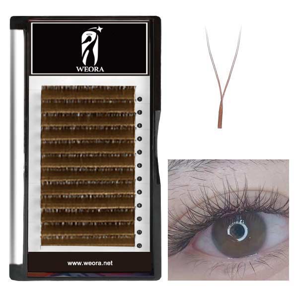 CARAMEL COLOR YY EYELASHES | weora