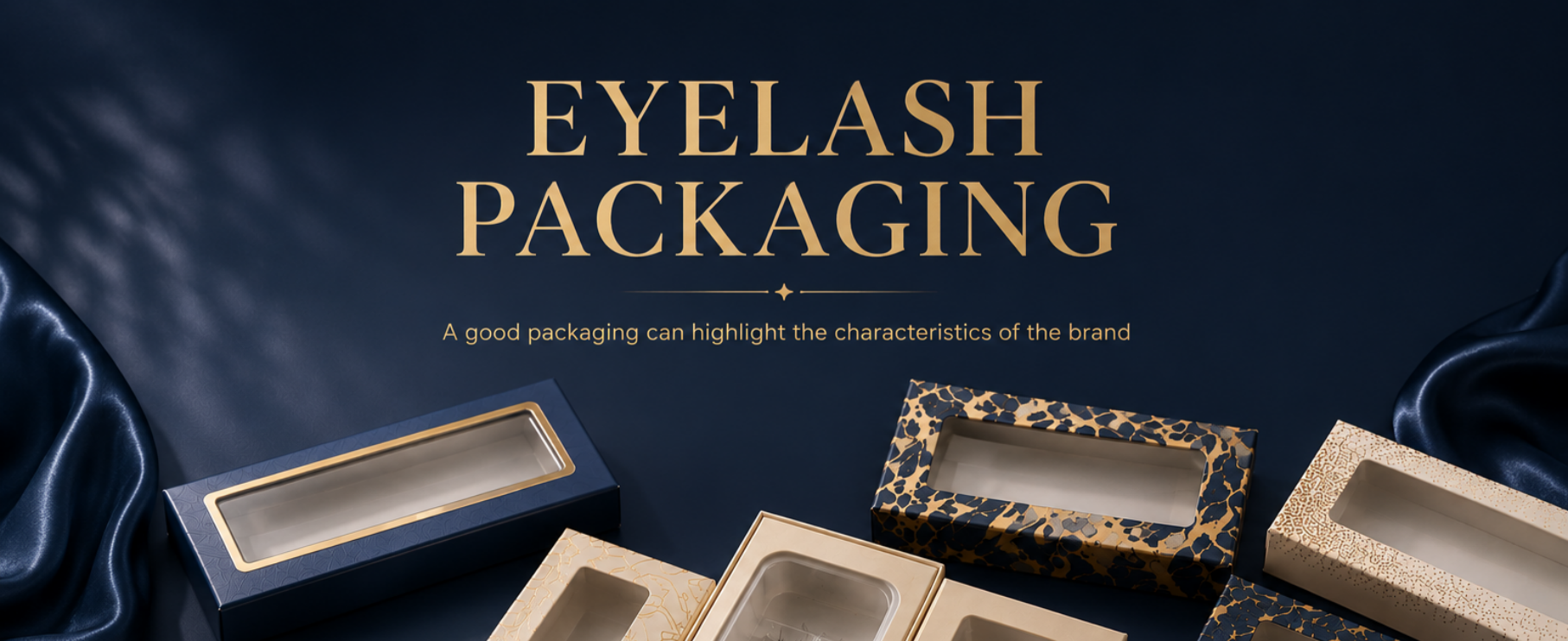 Luxury custom eyelash packaging manufacturer