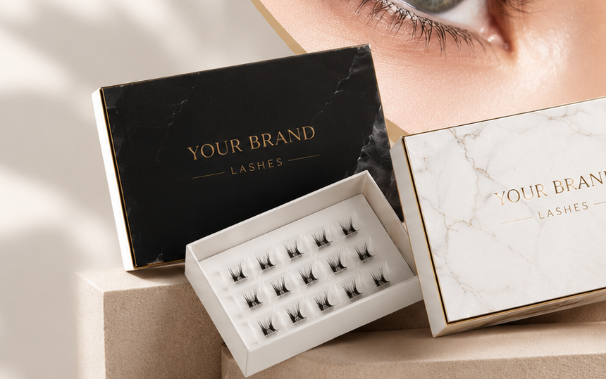 Private label DIY lash kit with custom packaging by WEORA