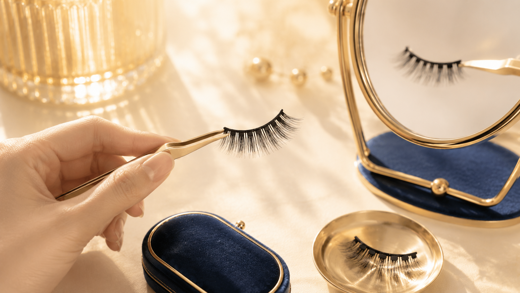 Professional eyelash manufacturing process at WEORA factory