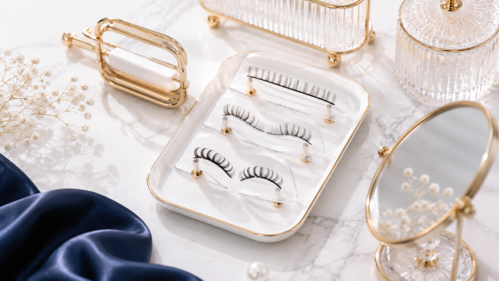 Professional eyelash manufacturing process at WEORA factory