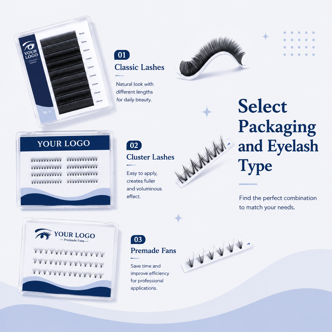 Private label DIY lash kit with custom packaging by WEORA