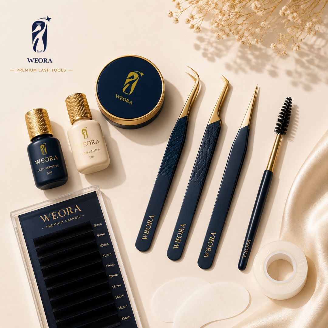 Private label DIY lash kit with custom packaging by WEORA